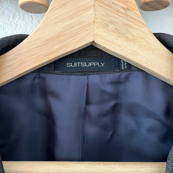 Suitsupply Men Wool Suit Jacket Grey Slate S110 Formal Business Work Size 38 - Picture 5 of 16